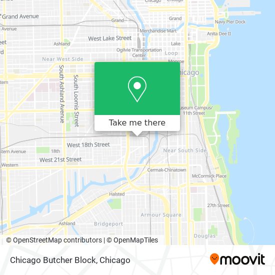 Chicago Butcher Block map
