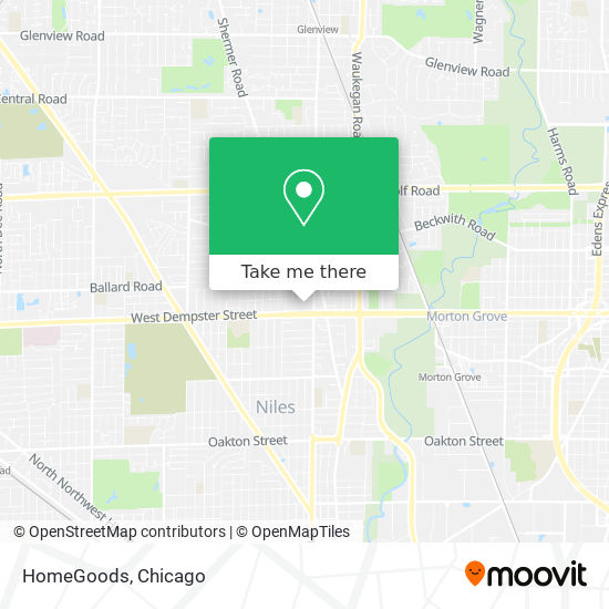 HomeGoods map