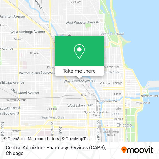 Mapa de Central Admixture Pharmacy Services (CAPS)