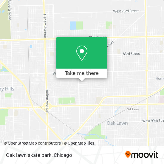 Oak lawn skate park map