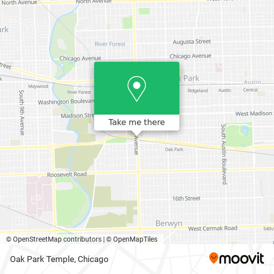 Oak Park Temple map