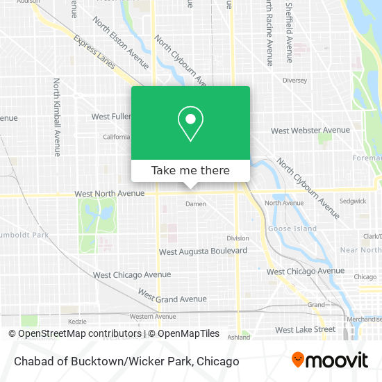 Chabad of Bucktown/Wicker Park map