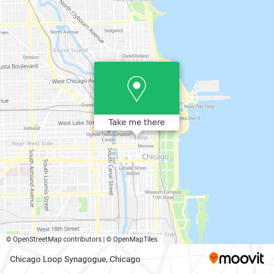 Mapa de Chicago Loop Synagogue