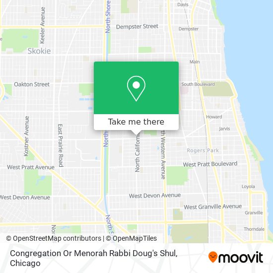 Congregation Or Menorah  Rabbi Doug's Shul map