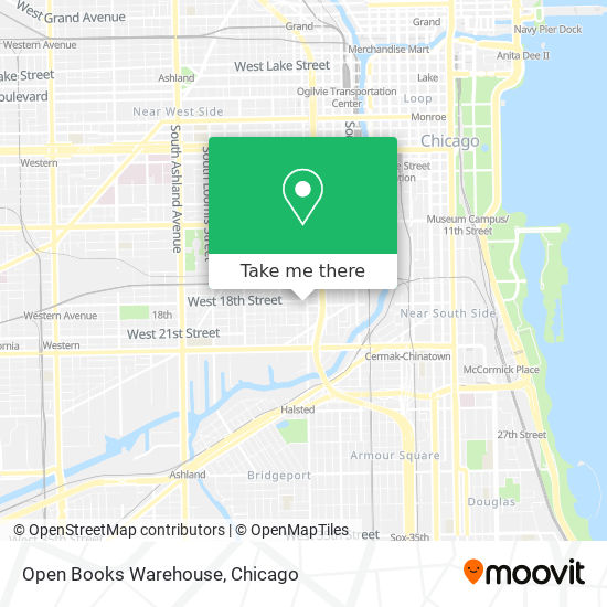 Mapa de Open Books Warehouse