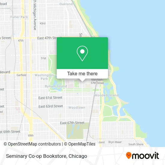 Mapa de Seminary Co-op Bookstore