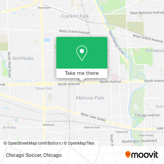 Chicago Soccer map