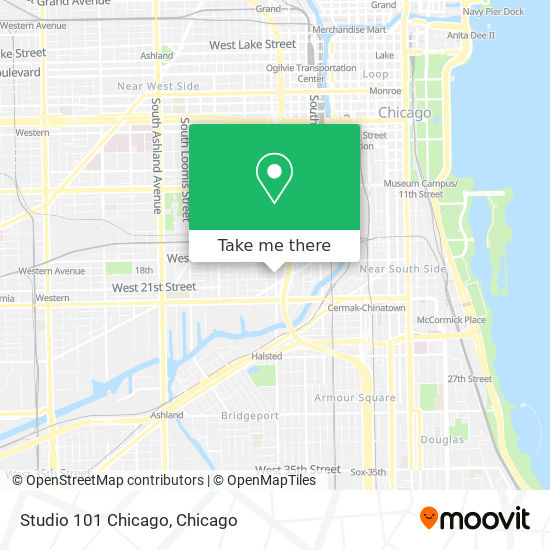 Studio 101 Chicago map