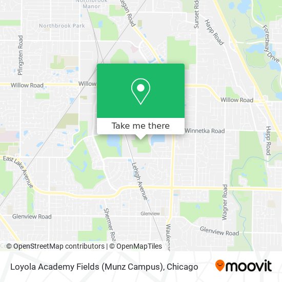 Loyola Academy Fields (Munz Campus) map