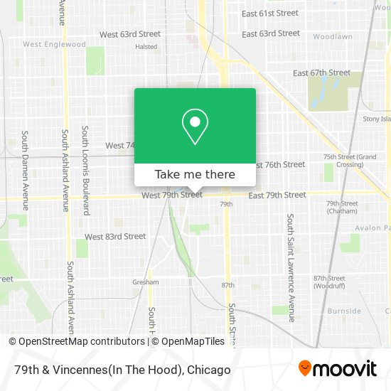 79th & Vincennes(In The Hood) map