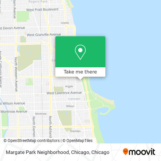 Margate Park Neighborhood, Chicago map