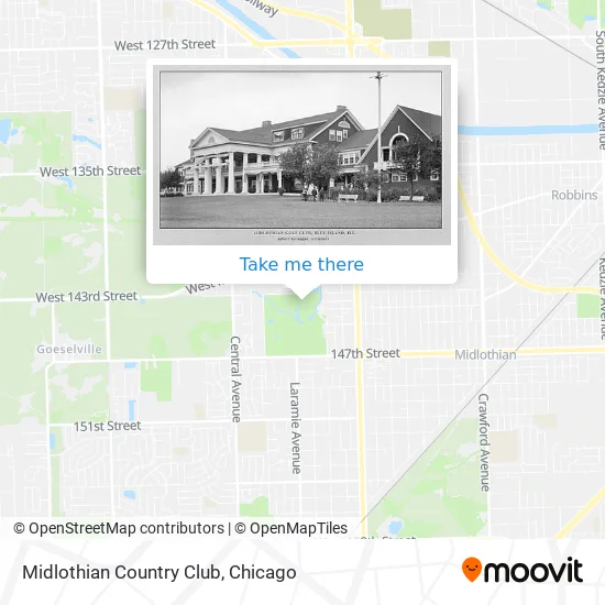 Midlothian Country Club map