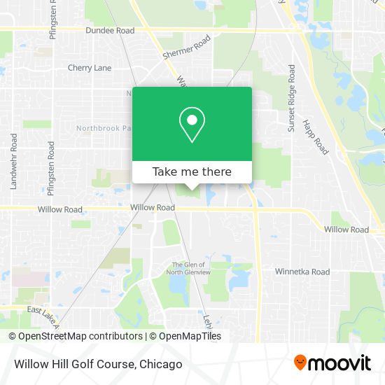 Willow Hill Golf Course map