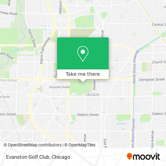 Evanston Golf Club map