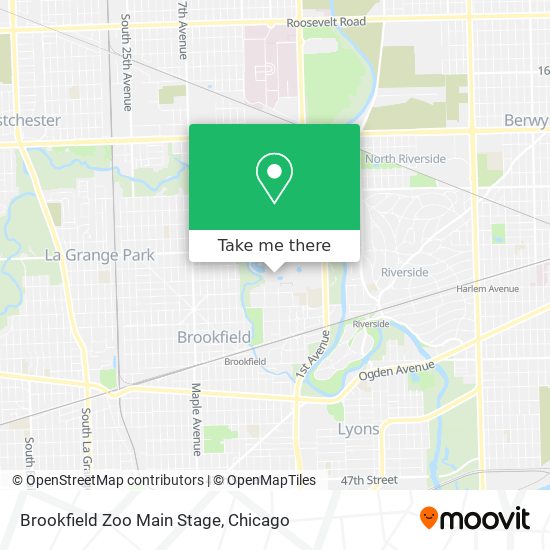 Directions To Brookfield Zoo How To Get To Brookfield Zoo Main Stage By Bus, Train Or Chicago 'L'?