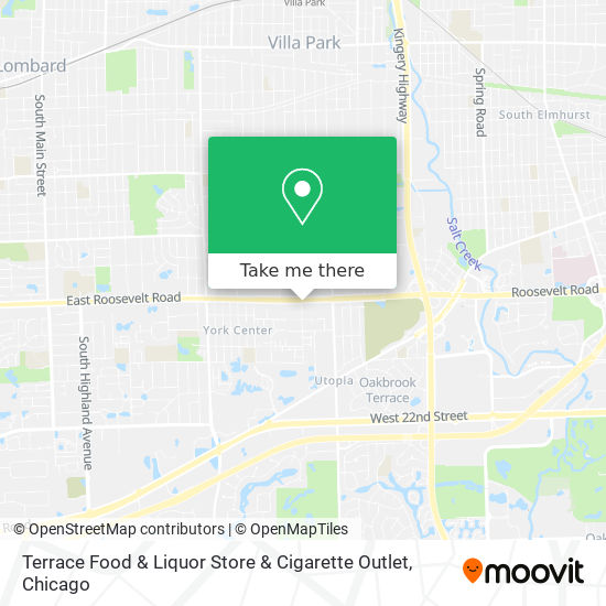 Terrace Food & Liquor Store & Cigarette Outlet map
