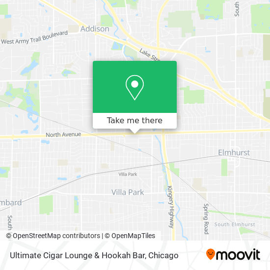 Mapa de Ultimate Cigar Lounge & Hookah Bar