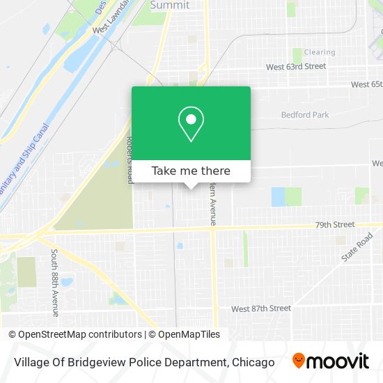 Village Of Bridgeview Police Department map