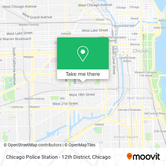 Chicago Police Station - 12th District map