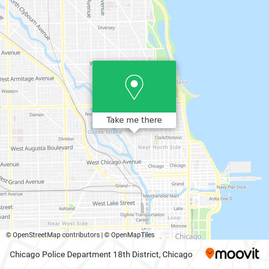 Mapa de Chicago Police Department 18th District