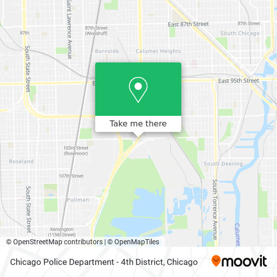 Chicago Police Department - 4th District map