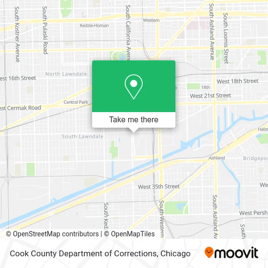 Cook County Department of Corrections map