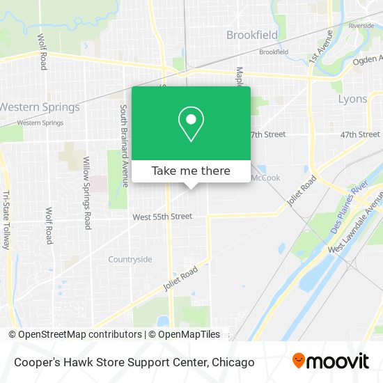 Cooper's Hawk Store Support Center map