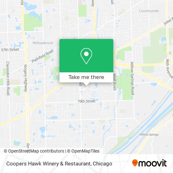 Mapa de Coopers Hawk Winery & Restaurant