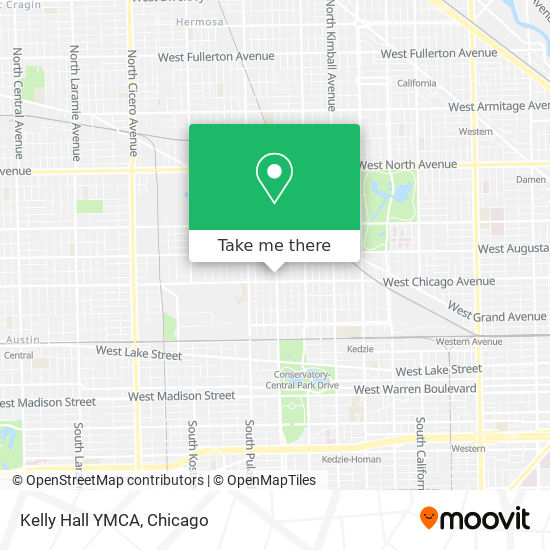 Kelly Hall YMCA map