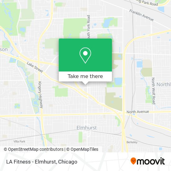 LA Fitness - Elmhurst map