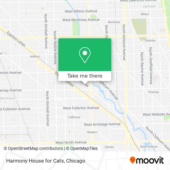 Harmony House for Cats map