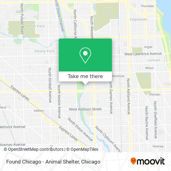 Found Chicago - Animal Shelter map