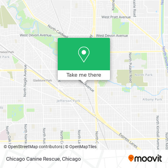 Mapa de Chicago Canine Rescue
