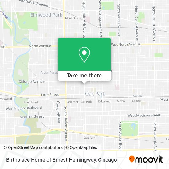 Mapa de Birthplace Home of Ernest Hemingway