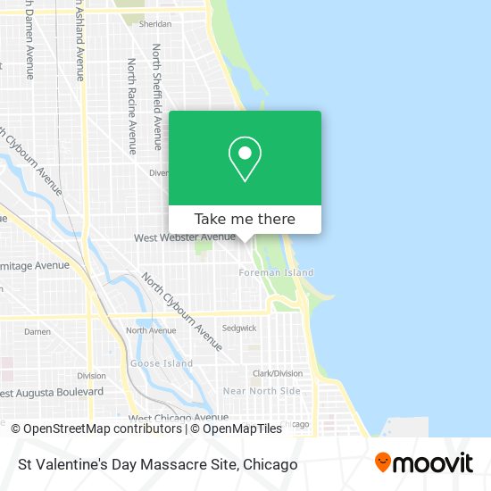 Mapa de St Valentine's Day Massacre Site