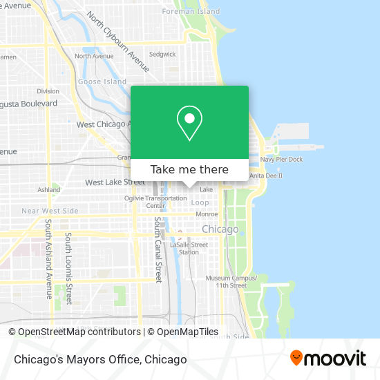 Chicago's Mayors Office map