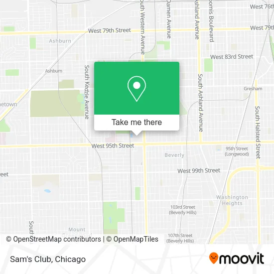 Sam's Club map