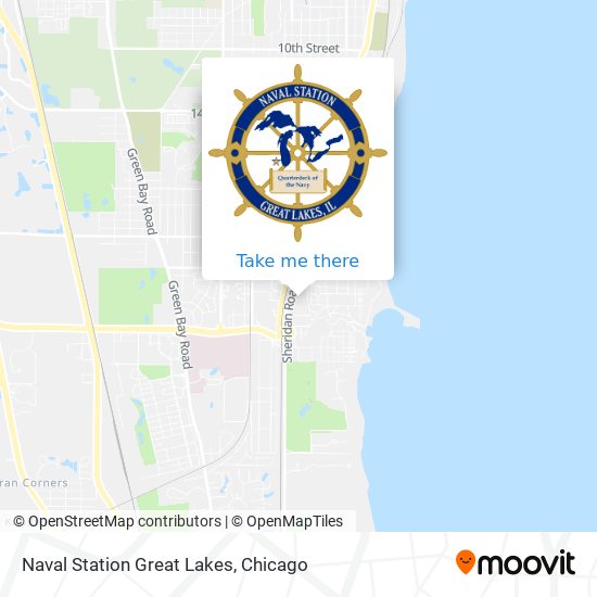 Naval Station Great Lakes map