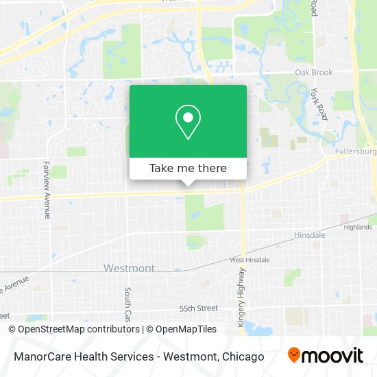Mapa de ManorCare Health Services - Westmont