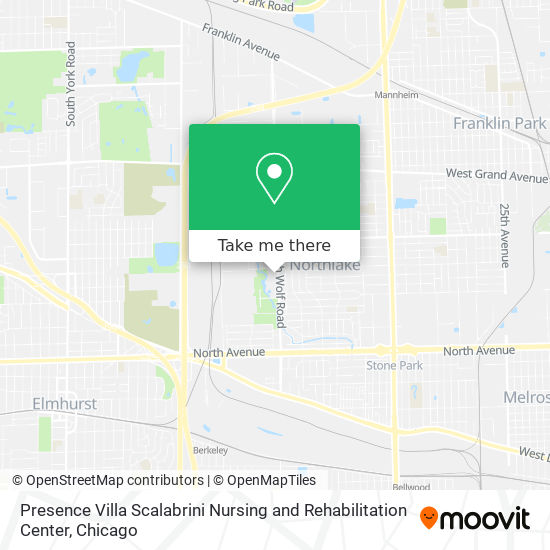 Presence Villa Scalabrini Nursing and Rehabilitation Center map
