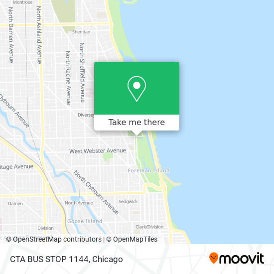 CTA BUS STOP 1144 map