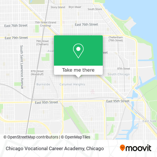 Mapa de Chicago Vocational Career Academy