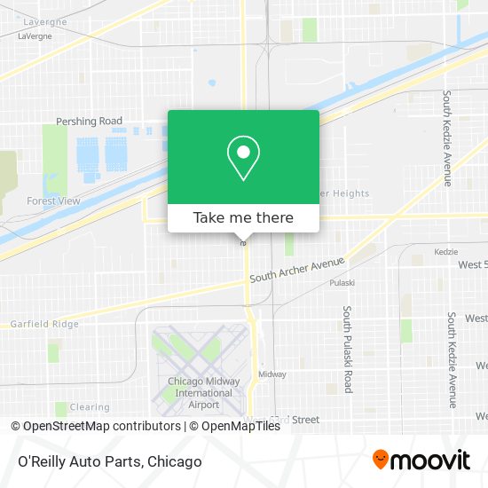 O'Reilly Auto Parts map