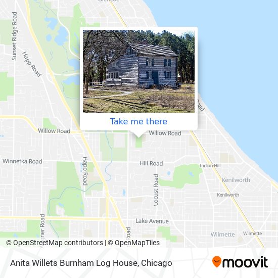 Mapa de Anita Willets Burnham Log House