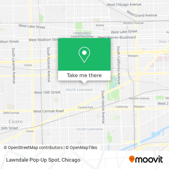 Mapa de Lawndale Pop-Up Spot