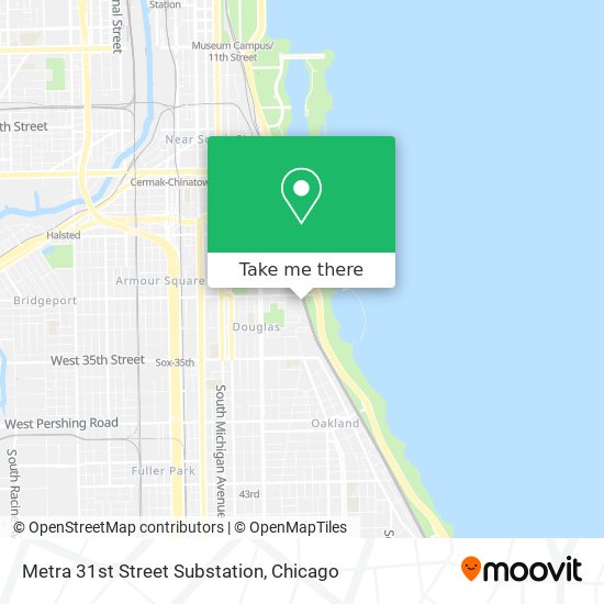 Metra 31st Street Substation map