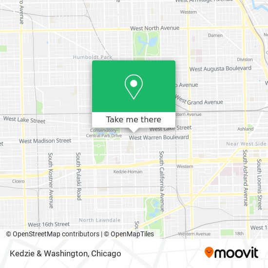 Kedzie & Washington map