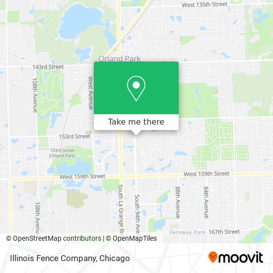 Illinois Fence Company map