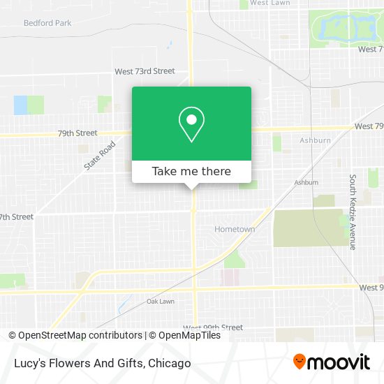 Lucy's Flowers And Gifts map