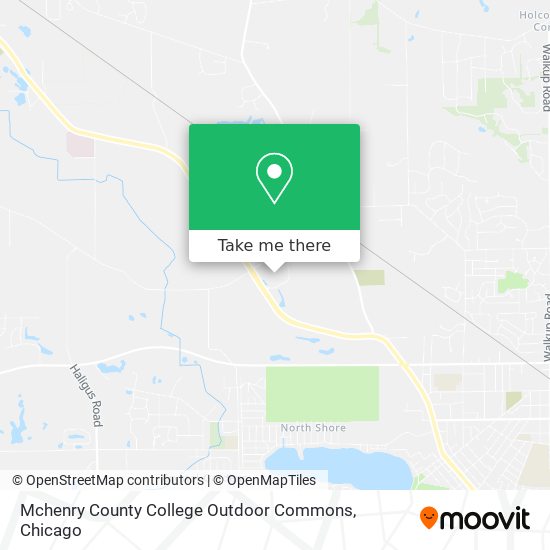 Mchenry County College Outdoor Commons map